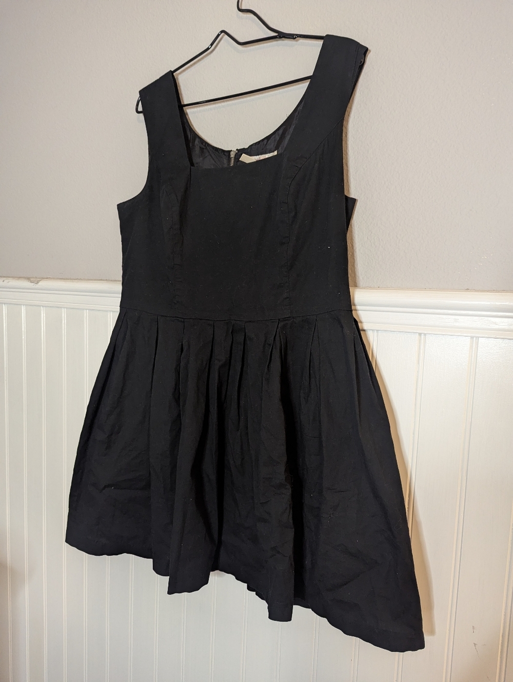 Y2k Vintage Xhiliration Classic Black Sleeveless Fit-and-Flare Dress